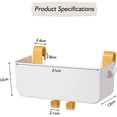 thumbnail image 2 of Multi-Function Hanging Storage Basket, Practical Hanging Storage Box, Hanging Bedside Organizer, Used for Remote Control, Book, Diary, Phone, Water B, 2 of 5