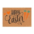 thumbnail image 1 of asddcavvf Tapis de Bienvenue en Forme de Lapin de Pâques Absorbant l'Eau pour Intérieur et Extérieur, 1 of 6