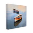 thumbnail image 4 of Stupell Industries Striped Boats in Lake Transportation Painting Gallery Wrapped Canvas Art Print Wall Art, 17 x 17, 4 of 8