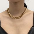 thumbnail image 1 of Gargantilla de cadena cubana JAMW Collar oro cadena de eslabones cubanos Gruesos, 1 of 5