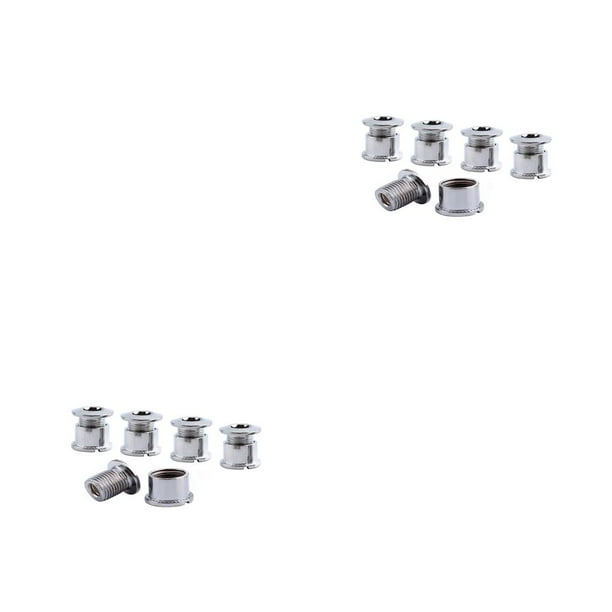 Greeniant 5 piezas de pernos de vástago de bicicleta profesional resistente al desgaste Kit de pernos y tuercas platos accesorios de C 2piezas