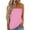 Pink, variant on Summer Tops for Women Strapless Bandeau Tank Top Off Shoulder Casual Holiday Blouse Solid Color Sleeveless Tube Top, Purple S