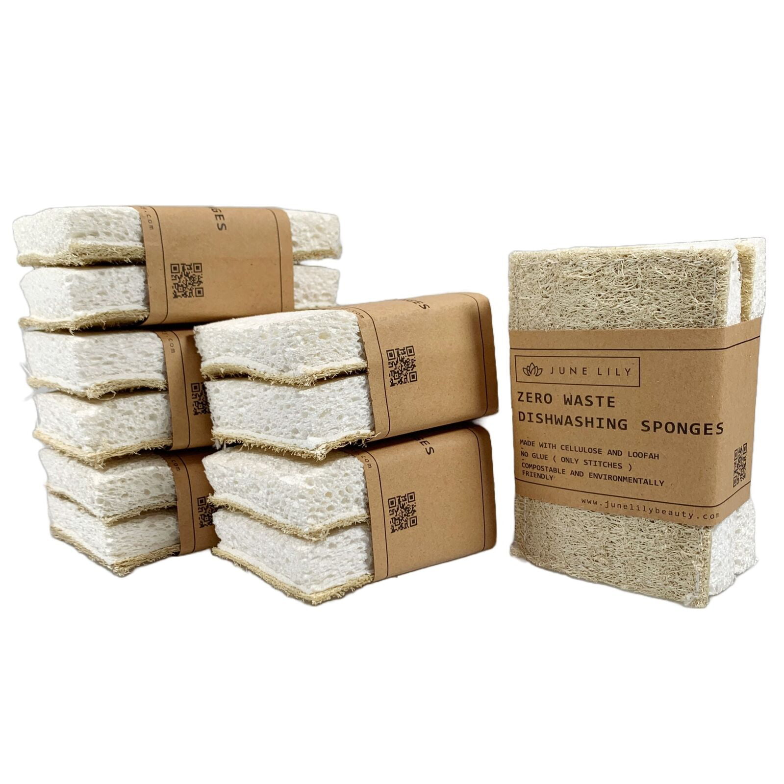 Eco Friendly Natural Dish Sponges - 4 Pack – BeWea - Together For Better  Weather