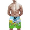 thumbnail image 6 of Battle for Dream Island BFDI Mens Board Shorts Quick Dry Swim Trunk Lightweight Soft Swimsuit Bathing Suit for Boys L, 6 of 8