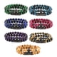 thumbnail image 2 of Guardurnaity de piedra Natural para hombres y mujeres, reemplazo decorativo antiguo portátil, brazalete Flexible para padres, adorno de joyería Ropa, zapatos y accesorios Miscelánea Amarillo claro, 2 of 6