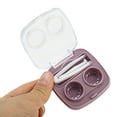 thumbnail image 4 of Unique Bargains 1 Set Contact Lens Case Integrated Square Lens Storage Case Purple, 4 of 5