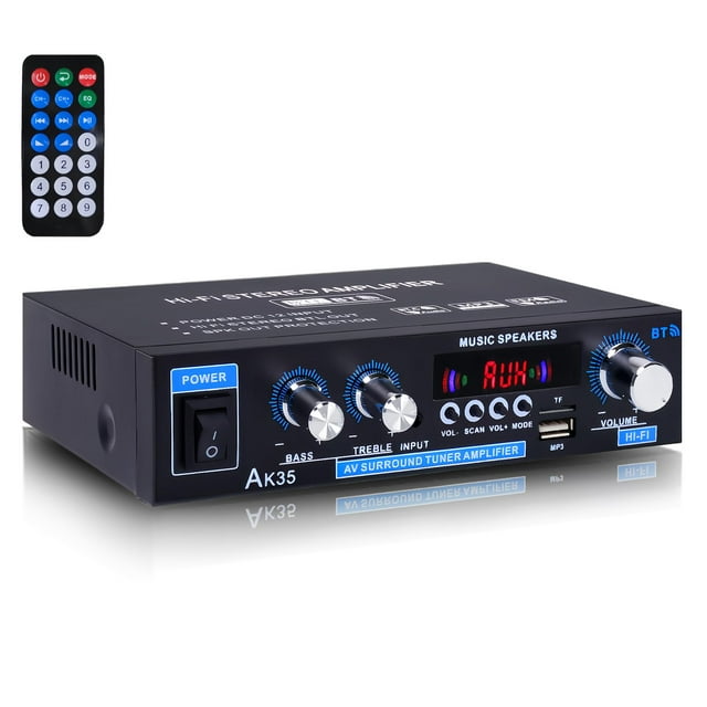 Amplificador de audio estéreo WOOPKER AK35 200W Bluetooth 5.0
