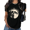 1-Black, variant on UNISHE Women's Minimalist Moon Graphic Tee - Modern Monochrome Celestial Art Print, Casual Short Sleeve Round Neck Top for Trendy Space Lovers