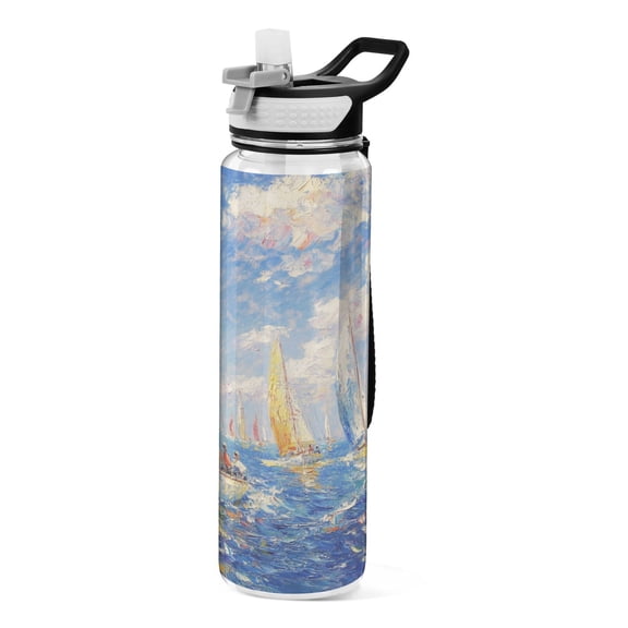 BZSMCE Sport Bottle Sailing Into The Horizon Outdoor sports Water Bottle Size: 10.4x3in