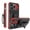 Red, variant on Hybrid Military-Grade Shockproof Case for iPhone 15 Features Hidden Kickstand, Detachable Rotating Belt Clip, and Robust Armor Protection, Black