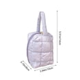 thumbnail image 2 of VQPeo Quilted Handheld Cosmetic Bag Large Capacity Portable Travel Makeup Organizer for Daily Use and Trips, 2 of 5