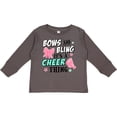 thumbnail image 3 of Inktastic Bows and Bling Its a Cheerleading Thing Girls Long Sleeve Toddler T-Shirt, 3 of 5