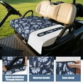 thumbnail image 4 of Pretty Floral Golf Cart Front Seat Protector 51" x 31" Towel Style Cover Universal Fit Microfiber Fabric, 4 of 8