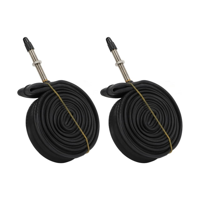 700x23c Inner Tube, Durable 2 Pack Butyl Rubber Shock Absorption Presta Valve Bike Inner Tube Anti Aging With 2 Tire Levers For Road Bike For Mountain Bike