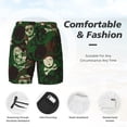 thumbnail image 5 of Haiem Camouflage Skull Mens Swim Trunks with Compression Liner 2 in 1 Swimming Shorts Stretch Swimwear Quick Dry,Board Shorts-3X-Large, 5 of 9