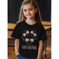 thumbnail image 1 of Back To School Coquette Bow Teacher Hello Fourth Grade Girls T-Shirt, 180g, 1 of 5