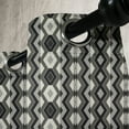 thumbnail image 3 of Ambesonne Geometric Grommet Curtain, Chevron Zigzags Boho, 50" x 96", Charcoal Grey Black, 3 of 6