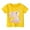 Yellow, variant on Tiijoy Toddler Girls Cartoon Bunny Graphic Tee Short Sleeve Crew Neck Cute T-Shirt for Kids