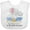 AA-White, variant on Inktastic My Daddy Loves Me to the Moon and Back Elephant Family Boys or Girls Baby Bib