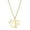 Gold F, variant on Women Stainless Steel Personalized Hip Hop Custom Name Laterally Hollow Flower Pattern Carved Initial 26 Alphabet Capital Letter Necklace H