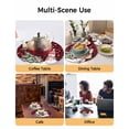 thumbnail image 2 of 13 Inch Round Placemats Set of 4, Christmas Non Slip Heat Insulation PP Table Mats, Snowman Tree Snowy Red Black Buffalo Plaid Washable Place Mats for Kitchen Dining Party Table Decor, 2 of 7