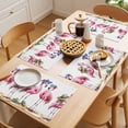 thumbnail image 5 of Placemat Set of 4 Watercolors Flamingo Placemats for Dining Table Beach Wave Washable Table Mats for Kitchen and Party Decor Indoor & Outdoor Use, 5 of 8