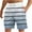 Light Blue2, variant on Jalioing Men's Beach Shorts Lightweight Elastic Waist Drawstring Striped Shorts Summer Casual Shorts with Pocket
