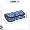 thumbnail image 3 of Fotbe whiet Snowflake blue background Pattern Pencil Case,Canvas Pen Case, Multi- Slot Pencil Pouch, Portable Pencil Bag, Pen Case for& Office, Makeup Bag ,Zipper Pouch, 3 of 6