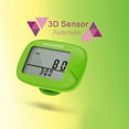 thumbnail image 4 of Graflsoa CR-873 Dual-Line Pedometer with Waist Clip: Track Steps, Calories, Distance & Time, 7-Day Memory, Green Display, 12/24H Clock, Compact Design, 4 of 6