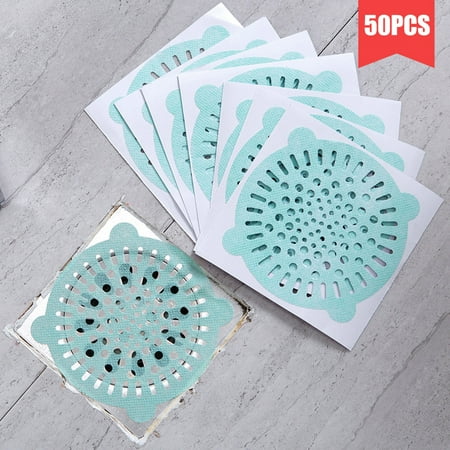 

Alexsix Disposable Sink Strainer 50PCS Hair Stoppers Catchers Shower Drain Sticker Floor Filter Paper Cover(50pcs)