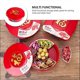 thumbnail image 2 of 1pc Practical Dried Fruit Plate Wedding Food Serving Tray Plastic Candy Box(Red), 2 of 4