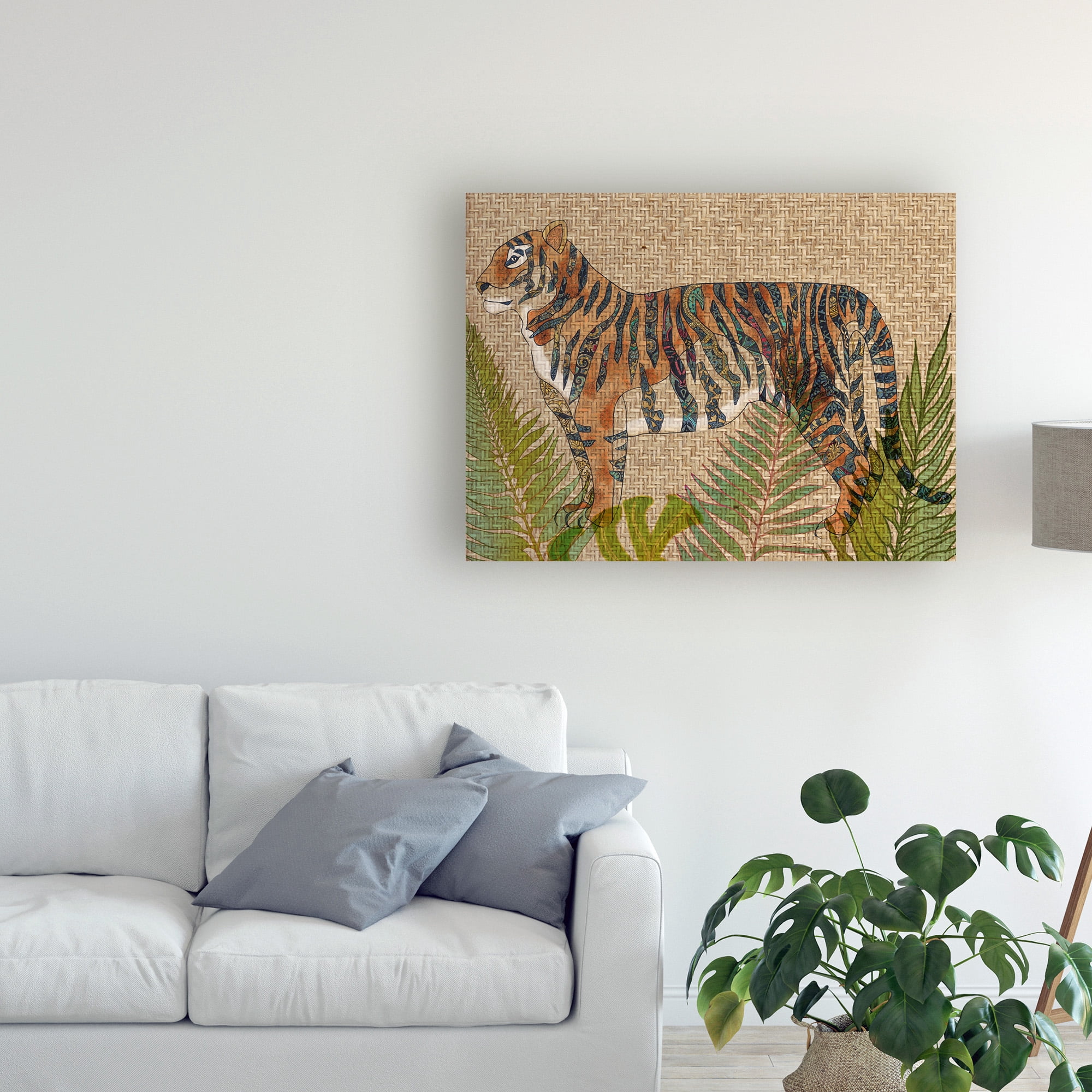 Trademark Fine Art 'Rattan Jungle II' Canvas Art by Chariklia Zarris