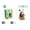 C, variant on NWJ Mini Panda Building Blocks Set – Micro Brick DIY Animal Model Toy for Kids, Creative Educational Gift for Boys & Girls
