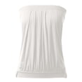 thumbnail image 3 of Everyday Wear Tank Tennis Top for Daily Casual Layering Women's Sleeveless Camisole Tennis Top Minimal Solid Color White S, 3 of 5