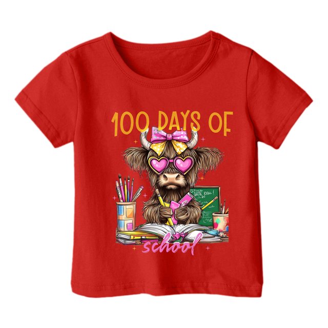 Blouse Fille Tout-Petit 5t Manches Longues Chemises Filles Garçon et Fille Mode Décontractée Imprimé Col Rond T-Shirt Manches Courtes Ample