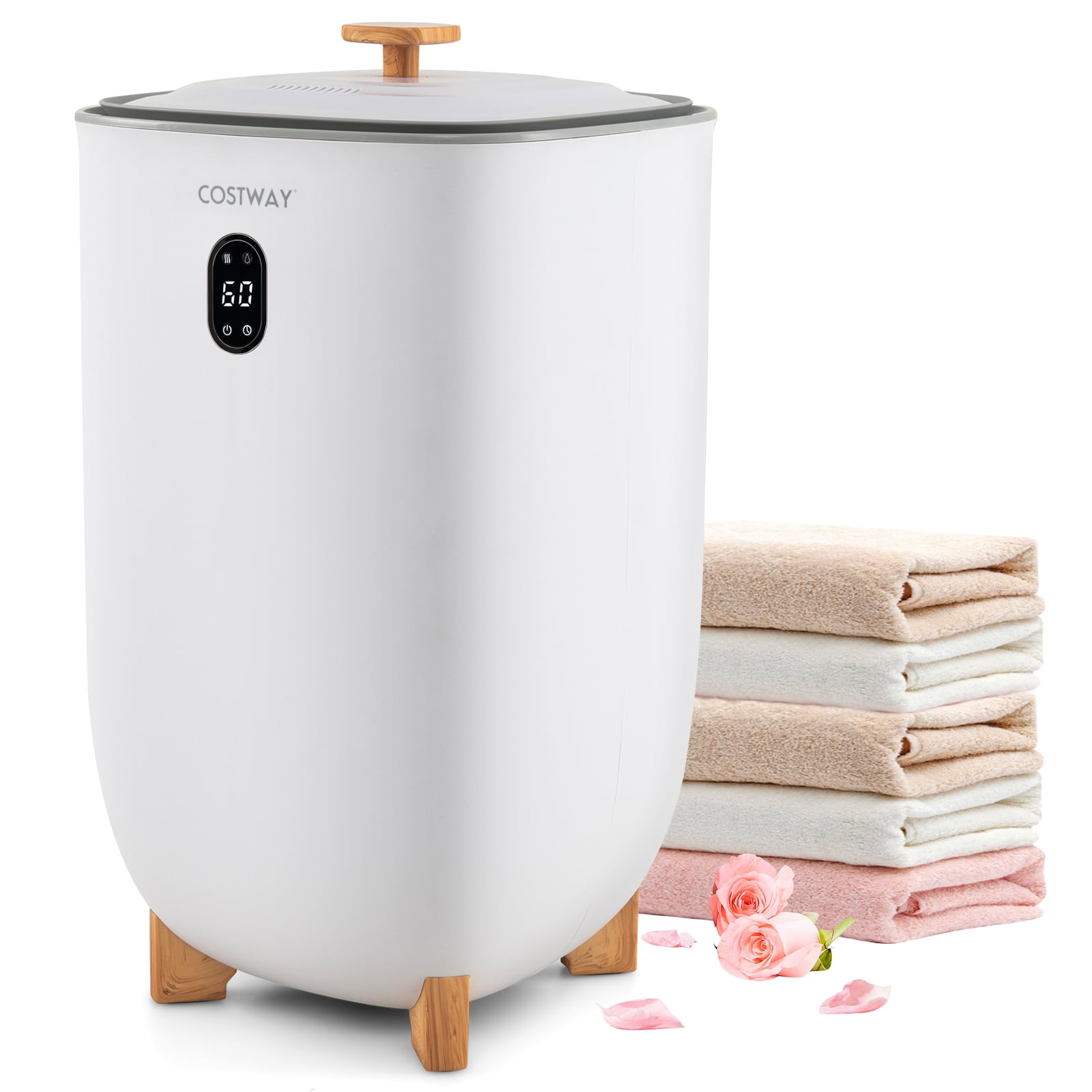 Sharper Image SpaStudio Aromatherapy Towel Warmer with One Touch Heating Walmart