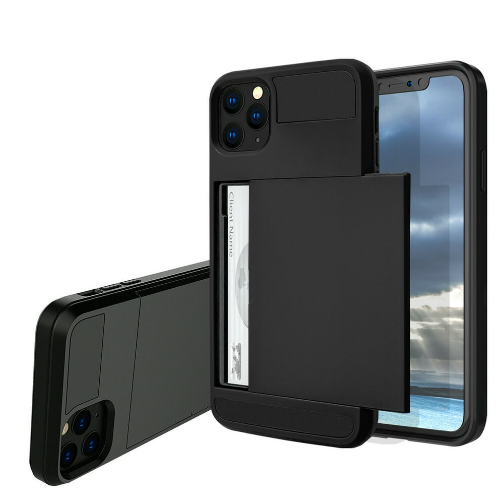 Goldcherry for iPhone 11 Pro Max Case Wallet Card Holder Sliding Cover