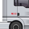 thumbnail image 2 of 2 Pack - ELD E-Log In Use Vinyl Decal Electronic Logging Device Sticker E-Log Electronic Driver Logs Decal for Commercial Semi Truck & Bus Drivers - Many Colors & Sizes (9" x 3", Red), 2 of 8