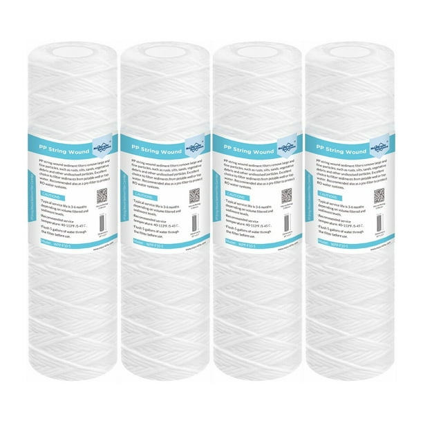 Membrane Solutions String Wound Whole House Water Filter Replacement Cartridge Universal Filter