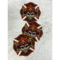 thumbnail image 6 of NEW Firefighter Patch, "First In, Last Out," First Responder Gift Idea, 1-pc Iron-on Embroidered Fire Skull Applique, Size 4", Fire Badge, 6 of 10