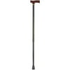 DMI® Adjustable Derby Top Aluminum Folding Walking Cane, 40", Green Ice