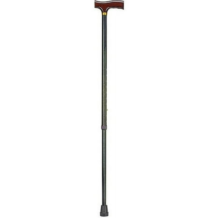 DMI® Adjustable Derby Top Aluminum Folding Walking Cane, 40", Green Ice