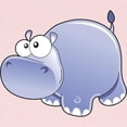 thumbnail image 2 of CafePress - Happy Hippo Long Sleeve T Shirt - Long Sleeve Infant T-Shirt, 2 of 2