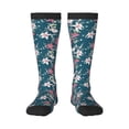 thumbnail image 2 of Lsque Lilies Flowers Printed Crew Socks Men's Women's LightWeight Thin Casual Calf Socks ,Knee High Socks,Cotton Socks, 2 of 9