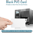thumbnail image 2 of 50 Pack Premium Blank PVC Cards, CR80 30Mil Graphic Quality White Plastic Cards for Photo ID Badge Printers, 2 of 7