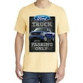 thumbnail image 2 of Wild Bobby, Ford Truck Parking Only Sign Gift for Owners of Ford Trucks, Cars and Trucks, Garment-Dyed Washed Look Short Sleeve Tees, Banana, Medium, 2 of 3