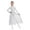 White, variant on Girls Samba Rumba Jazz Cha Cha Clothes Latin Dance Skirted Jumpsuit Stage Performance Ballet Leotards Dress Black 12