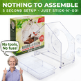 thumbnail image 3 of Large Window Bird House Feeder by Nature Anywhere with Sliding Seed Holder for Garden Birds, 3 of 7