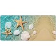 thumbnail image 2 of Beach Mouse Pad 35.4 X 15.7 Inch XXL Summer Starfish Beach Themed Teal and Tan Print Full Desk Mousepad Extended Large Non-Slip Rubber Base Keyboard Mat with Stitched Edges for Gaming Office, 2 of 6