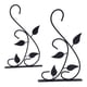 thumbnail image 1 of Ganchos para cesta colgante, 2 piezas, soporte para cesta colgante, resistente, resistente al óxido, duradero, arte del hierro, ganchos para colgar maceteros al aire libre (negro), 1 of 5